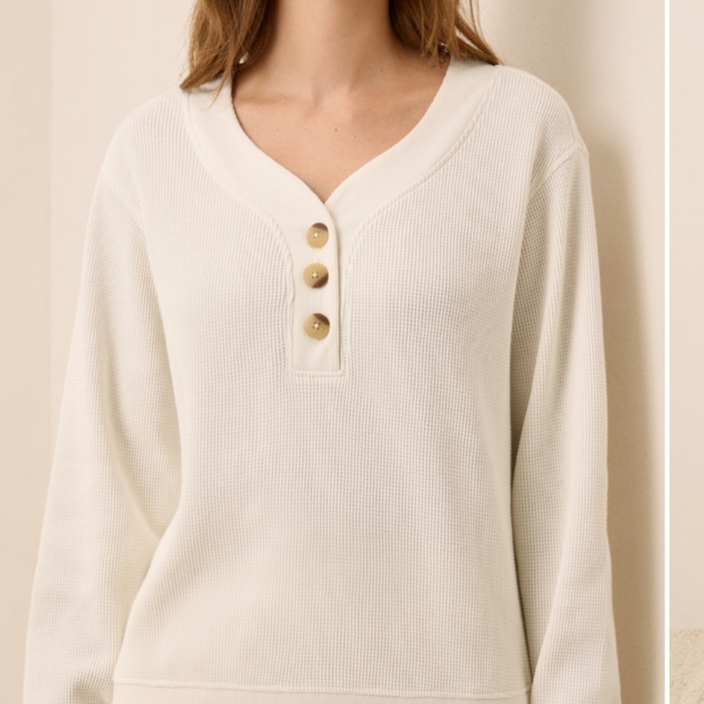 Organic Cotton Women's Sweater - Cream